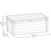 KETER BRIGHTWOOD 454L Garten-Aufbewahrungsbox 145 x 69,7 x 60 cm, beige 17194454