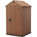 KETER DARWIN 4 x 4 Kunststoffgerätehaus, 125,8 x 116,37 x 205 cm, braun 17212741