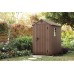 KETER DARWIN 4 x 6 Kunststoffgerätehaus, 125,8 x 184,5 x 205 cm, braun 17209417