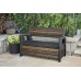 KETER DECO GARDEN BENCH 227L Gartenbank/Kissenbox, 133 x 61 x 89 cm, Walnuss 17213853