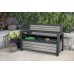 KETER DECO GARDEN BENCH 227L Gartenbank/Kissenbox, 133 x 61 x 89 cm, grau 17213853