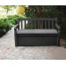 KETER EDEN GARDEN BENCH 265L Gartenbank/Kissenbox 140 x 60 x 84 cm, graphit/grau 17190198