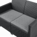 KETER ELODIE 2 SEATER Lounge-Set 4-tlg., graphit/grau 17211877