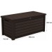 KETER NORTHWOOD 630L Garten-Aufbewahrungsbox 155,4 x 72,3 x 69,3 cm, braun 17210056