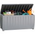 KETER NOVEL 340L Garten-Aufbewahrungsbox 124 x 55 x 62,5 cm, grau/schwarz 17197948