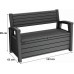 KETER OTTER BENCH 227L Gartenbank/Kissenbox 133 x 61 x 89 cm, graphit 17212485