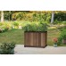 KETER DECO RECTANGLE TALL Pflanzkübel, 45,5 x 76 x 55 cm, Walnuss 17213625