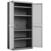 KIS LOGICO XL HOCH Kunststoffschrank 89x54x182cm grau/schwarz 9694000