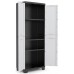 KIS LINEAR HOCH Kunststoffschrank 68x39x173cm grau/schwarz 9713000