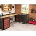 KIS XL GARAGE NIEDRIG Kunststoffschrank 89x54x95cm schwarz
