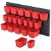 Kistenberg ORDERLINE 20 Set aus Werkstattbehältern und Wandhalterung, 80x16,5x40cm KOR6