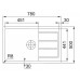 Franke SET T54 Tectonit Spüle SID 611 -78 / 45 BB grau + Armatur Samoa chrom