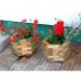 Blumentopf aus Holz, klein 48/12