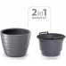 Prosperplast MAZE Blumentopf 47,5cm, anthrazit DLMZ500-S433