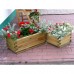 Blumentopf aus Holz, rechteckig groß 48/15