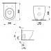Laufen Pro Stand-Tiefspül-WC, wandbündig L: 53 B: 36 cm weiß H8229520490001
