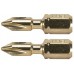 Makita B-28329 Impact Gold torsion Bit PH1, 1/4 25mm/2 Stück