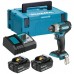 Makita DTW181RTJ Akku-Schlagschrauber 1/2", Li-ion LXT, 2x 18V/5,0Ah