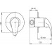 NOVASERVIS METALIA 55 Duscharmatur-Unterputz, chrom 55050,0