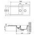 B-Ware!Franke Orion OID 651, 1000x510 mm, Spüle tectonite weiß 114.0286.462-Verpackung b.