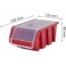 Kistenberg TRUCK PLUS Stapelbox mit Deckel Box Sortierbox, 19,5x12x9cm, rot KTR20F-3020