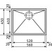 Franke Planar PPX 110-52, 560x450 mm, Edelstahl Unterbauspüle