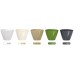 PROSPERPLAST Blumentopf Dreieck Serie COUBI 10 l creme glänzend DTG320