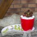 PROSPERPLAST COUBI Blumentopf 15 cm, olivgrün DUO150-370U