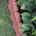 Palisade terracotta 2,05m Rasenkante Kunststoffpalisade Beetumrandung, IPAL7S