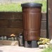 B-WARE Prosperplast WOODCAN Regenwassertonne Wassertank 265l, schwarz IDWO265 OHNE DECKEL