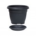 PROSPERPLAST TERRA, Untersatz rund, 33 cm, graphit, POD33-S433