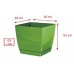 Prosperplast COUBI SQUARE P Blumentopf viereckig mit Untersetzer 10cm, graphit DUKP100