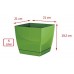 Prosperplast COUBI SQUARE P Blumentopf viereckig mit Untersetzer 18 cm, graphit DUKP210