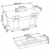 Prosperplast GREENBOX Werkzeugkoffer aus Kunststoff transparent, 597 x 285 x 320 mm N25G
