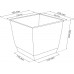 Prosperplast RATOLLA SQUARE Blumentopf mit Untersetzer 15cm, 2,5l, weiß DRLK165