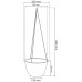 Hängetopf Hängeampel RATOLLA ROUND W umbra 24,3 cm DRLW240S