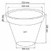 Prosperplast CLASSIC Blumentopf 35x30cm antrazit DBC35-S433