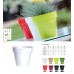 Prosperplast CUBE SHINE Blumentopf 11x9,7cm anthrazit glänzend DCUB110S-S433