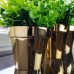 PROSPERPLASTCUBE CHROME GOLD Übertopf 1,2 L gold DGC140G-871C