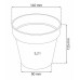 PROSPERPLASTCUBE CHROME GOLD Übertopf 1,2 L gold DGC140G-871C