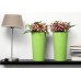 Blumenvase Blumentopf inkl. Einsatz TUBUS SLIM Pflanzsäule 8 L mocca matt DTUS200