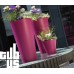Blumenvase Blumentopf inkl. Einsatz TUBUS SLIM Pflanzsäule 64 L mocca matt DTUS400