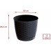Prosperplast RATOLLA ROUND Blumentopf Optik mit Unterzetzer 30cm, 11l, anthrazit DRLO300