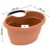 Prosperplast TERRA Blumentopf zum Aufhängen, Regenrohr, 28cm, 4 l, anthrazit DTRY28