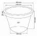 Prosperplast SUNNY Blumentopf 46cm, 28l, Terrakotta DBSU46