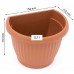 PROSPERPLAST TERRA Blumentopf halbrund zum Aufhängen 0,7 l terracotta DST1