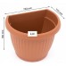 Prosperplast TERRA Blumentopf halbrund zum Aufhängen, 22cm, 2,8 l terracotta DST3