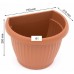 Prosperplast TERRA Blumentopf halbrund zum Aufhängen, 27cm, 4 l terracotta DST4