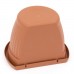 PROSPERPLAST TERRA Blumentopf halbrund zum Aufhängen 0,7 l terracotta DST1