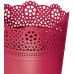 Prosperplast LACE Blumentopf mit Spitzenumrandung 28,5 x 13,5 cm, fuchsie DLAC285-235C